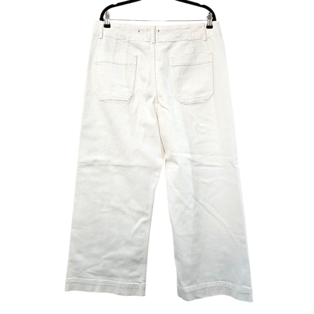 Anthropologie The Colette Crop Wide-Leg Jeans by Maeve Size 33 - Picture 10 of 11
